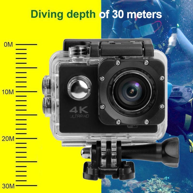 4K Touch Screen Kamera 2,0 in 140 Objektiv HD WiFi Action Cam 30m Unterwasser Wasserdichte Action Camcorder Kamera aksiyon kamera