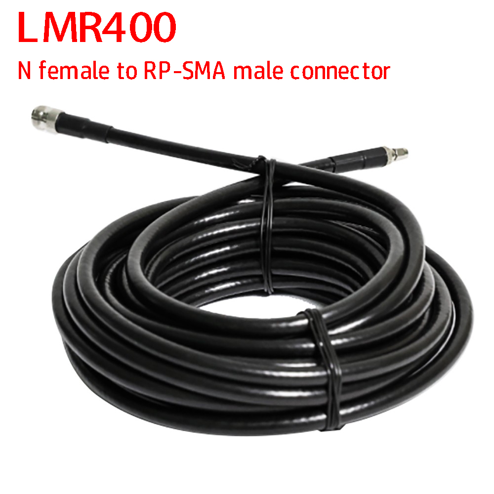 10Meter 32FT Antenne Kabel LMR400 N-Female Naar RP-SMA Male Connector Einde Helium Hnt Mijnwerker Antenne Kabel