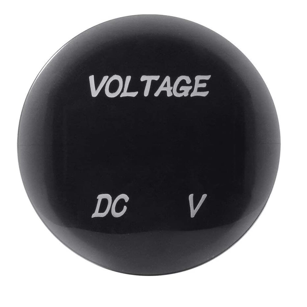 Okrągły DC5V-48V mini cyfrowy napięcie wolt metr samochód łódź automatyczny motocykl płyta ledowy próbnik monitor napięcie Mer wyświetlacz woltomierz