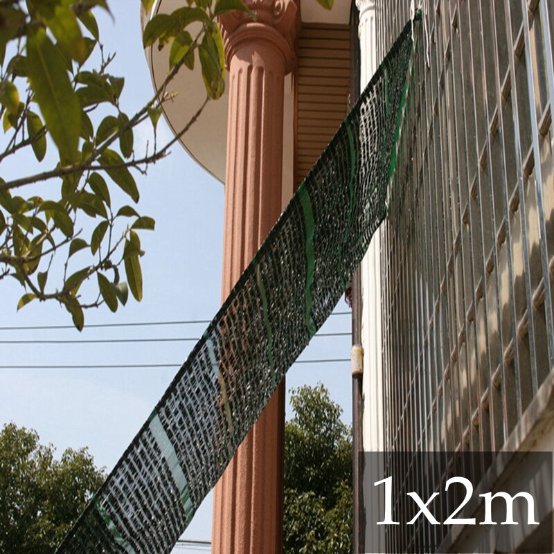 Green BLack Stripe Sunshade Net Outdoor Canopy Window Awning Door Canopy Awning Sun Sail Canopy Shelter Shading Net Plant Cover: stripe 1x2