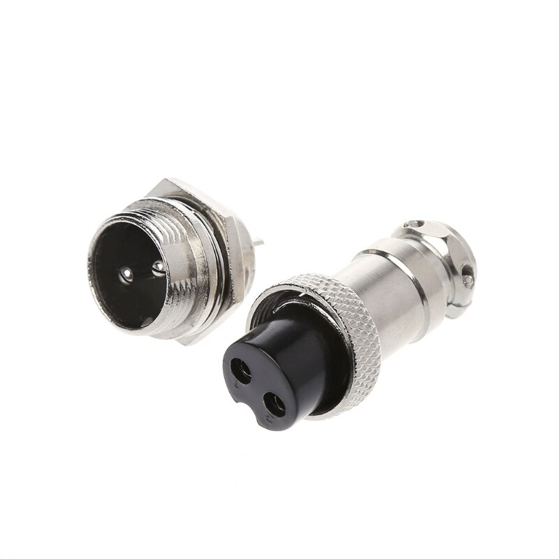 GX16 Stecker männlich & weiblich Draht Tafel Metall Stecker 2/3/4/5/6/8/9 Stift 16mm