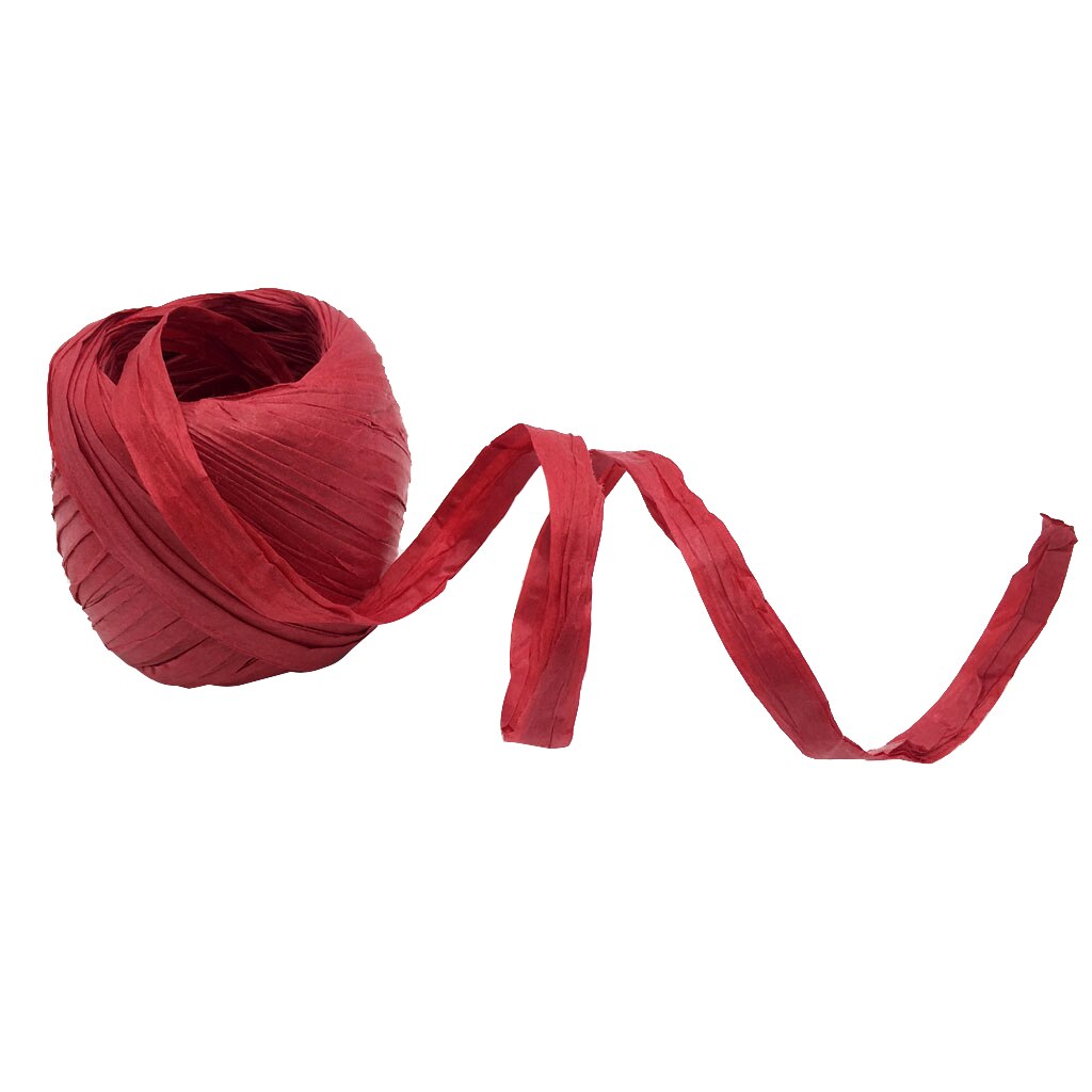20m/ rullar raffia papper band paket snöre scrapbooking röd barndag fest tack paket dekor