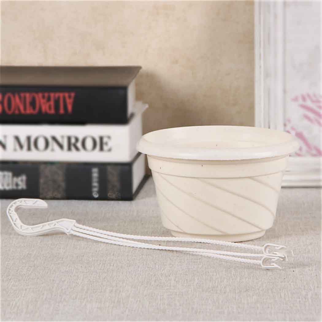 Plastic Hanging Baskets Hanging Plant Flower Pots With Chain Garden Supplies Resin Plant Flower Hanging Pot Basket