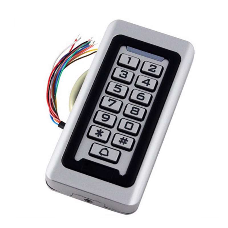 Standalone Access Controller with 10pcs EM keychains RFID Access Control Keypad digital panel Card Reader For Door Lock System