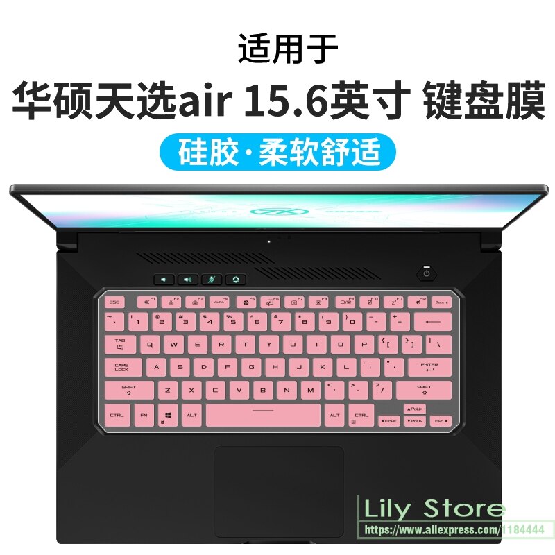 Laptop Silicone Keyboard Cover skin Protector for ASUS ROG Zephyrus G15 GA503Q GA503QR GA503QS GA503QM GA503 QR QS QM Gaming: pink