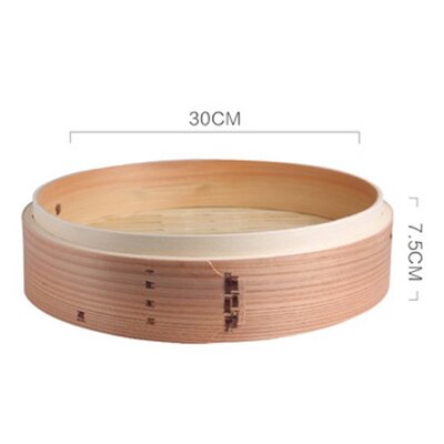 Round Bamboo Steamer For Chinese Food Xiaolongbao Jiaozi Steam Bread Safe Healthy China Style Bamboo Wooded Cooker Steamed Grid: bamboo steamer-16