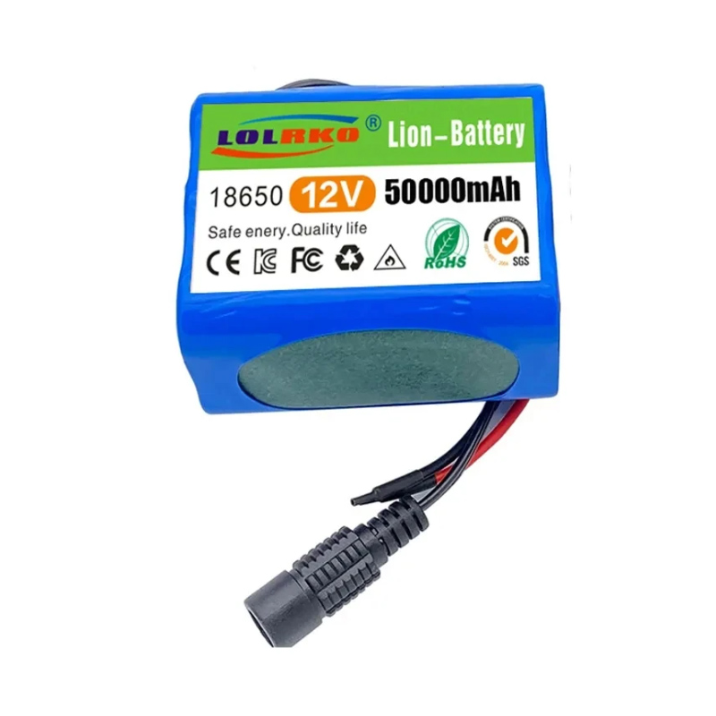 Batería de 12V 50000mah 18650 Li-ion 50Ah baterías recargables con paquetes de baterías de litio BMS Placa de protección + cargador de 12,6 V