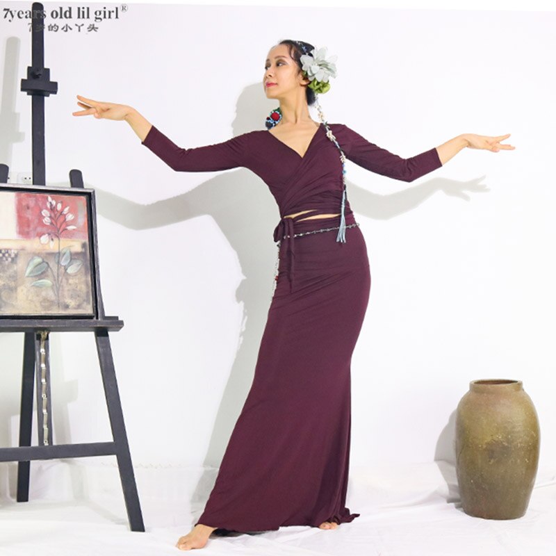 Robe Flamenco danse pratique multicouche vêtements espagnols femmes Fshtail ESS01 03