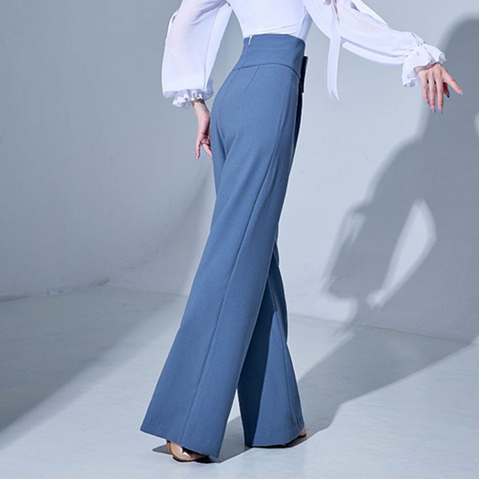 Pantalon de danse latine taille haute pour femme, tenue de danse pour salle de bal, ventre plat, nouveauté , l213k