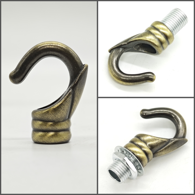 6 teile/los Tragende haken öffnung haken lampe zubehör haken esszimmer kran bar anhänger lampe M10 lampe DIY zubehör: Orange / 2G7