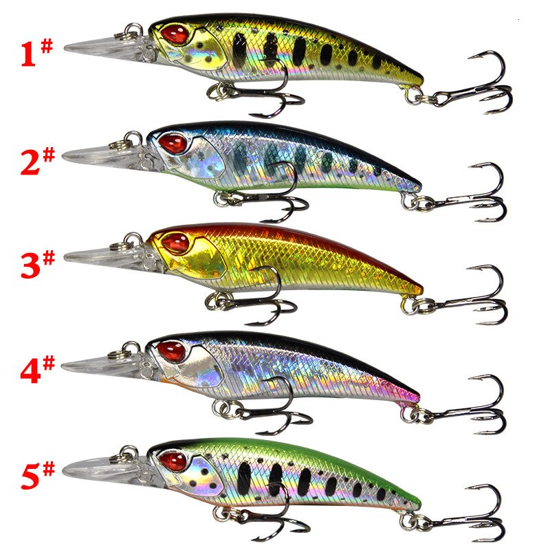 Señuelos De Pesca Minnow, pesos, 5g, señuelo para Pesca De lubina, señuelos articulados artificiales De Pesca, cebo De Pesca