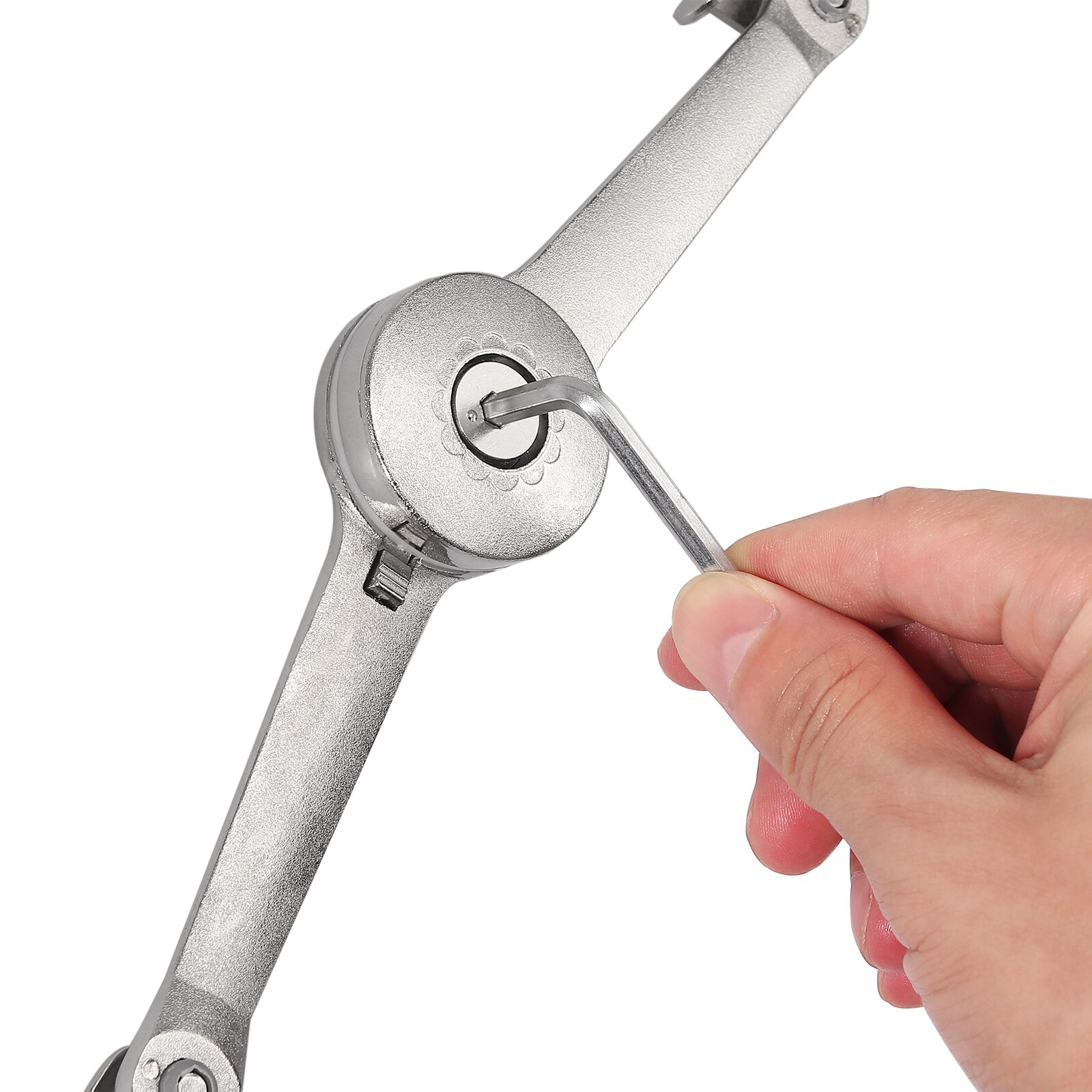 TANiCE 2 Pcs Pattern Free Stop Mechanical flap Support Hinge Movable Support Bar Cabinet Hardware Side Mounting Bracket Set