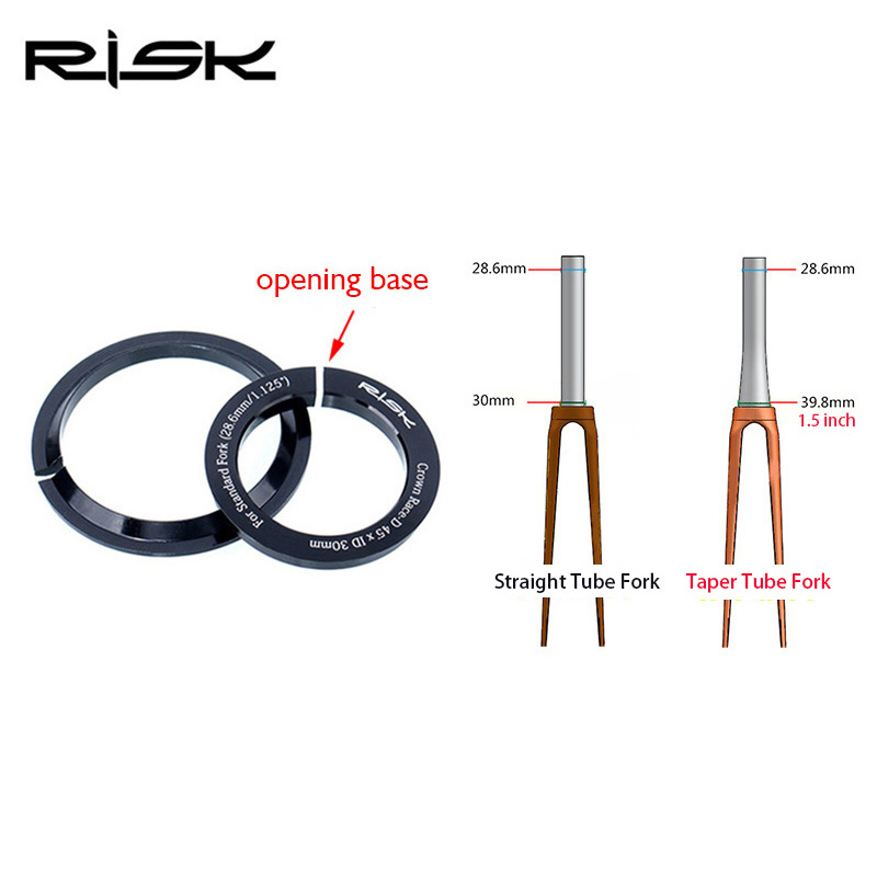 Risico Mtb-fietsheadset Geïntegreerd 1 1/8 Stuurkolom 34 41 41.8 44 49.7 50.6 55 56 mm Mountainbike Druklagers Doos Vork