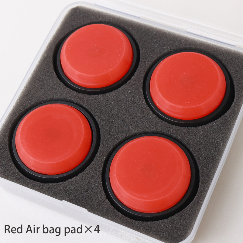 Audio Speaker Versterker Voorversterker Dac Laptop Anti-Shock Hifi Absorber Silicagel Voet Nail Kegel Voeten Pads Schokabsorptie pad: 4PCS Red Air bag