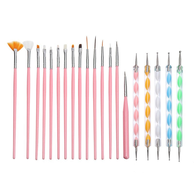 20 stücke Mandala Punktierung Werkzeuge für Malerei Felsen Keramik Multifunktions Präge Stift Pinsel einstellen DIY Handarbeit Handwerk Zubehör