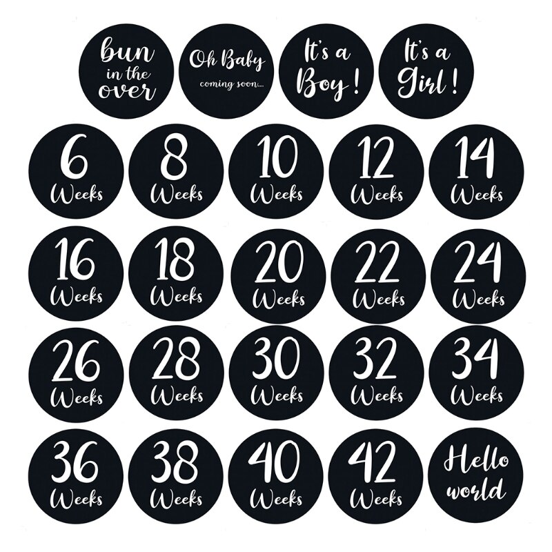 Pegatina de mes conmemorativo de Milestone, animales de dibujos animados, pegatinas mensuales para bebé, fotografía, tarjeta conmemorativa, número, accesorios para fotos M76C