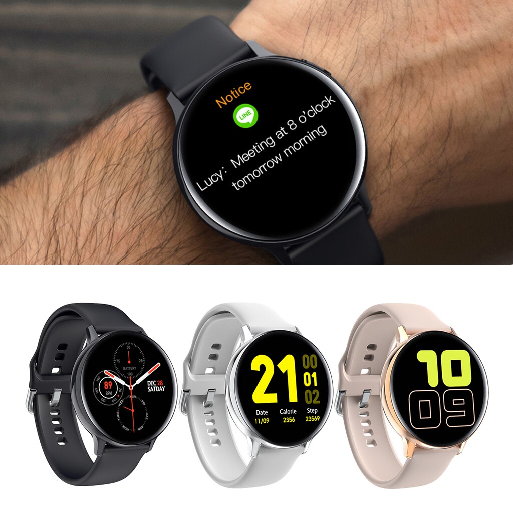 IP68 Waterproof Sport Bluetooth 4.0 Fitness Tracker ECG Smart Watch Bracelet