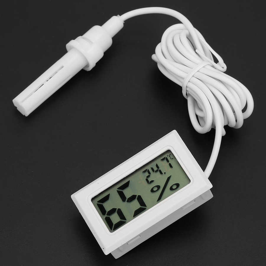 High Mini Digital Humidity Thermometer with Probe 1 5m Line