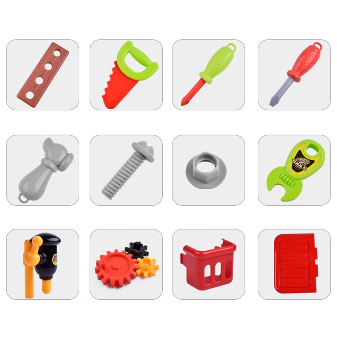 23 Stks/set Kinderen Jongen Speelgoed Plastic Simulatie Reparatie Werkbank Kit Pretend Toolbox Opvouwbare Koffer Speelgoed Pretend Play Tool Speelgoed