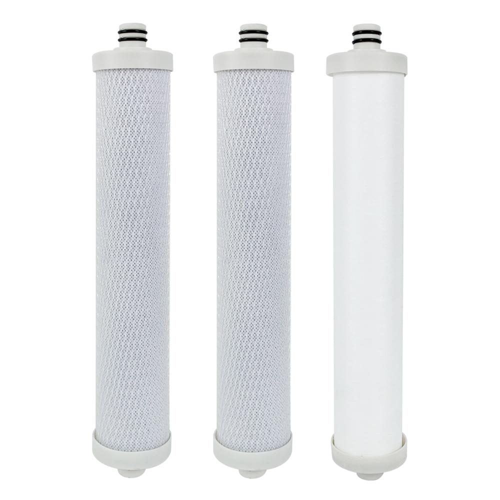 Hydrotech Compatible 41400008/41400009 Replacement Reverse Osmosis Water Filter Cartridge Set - Pack of 3