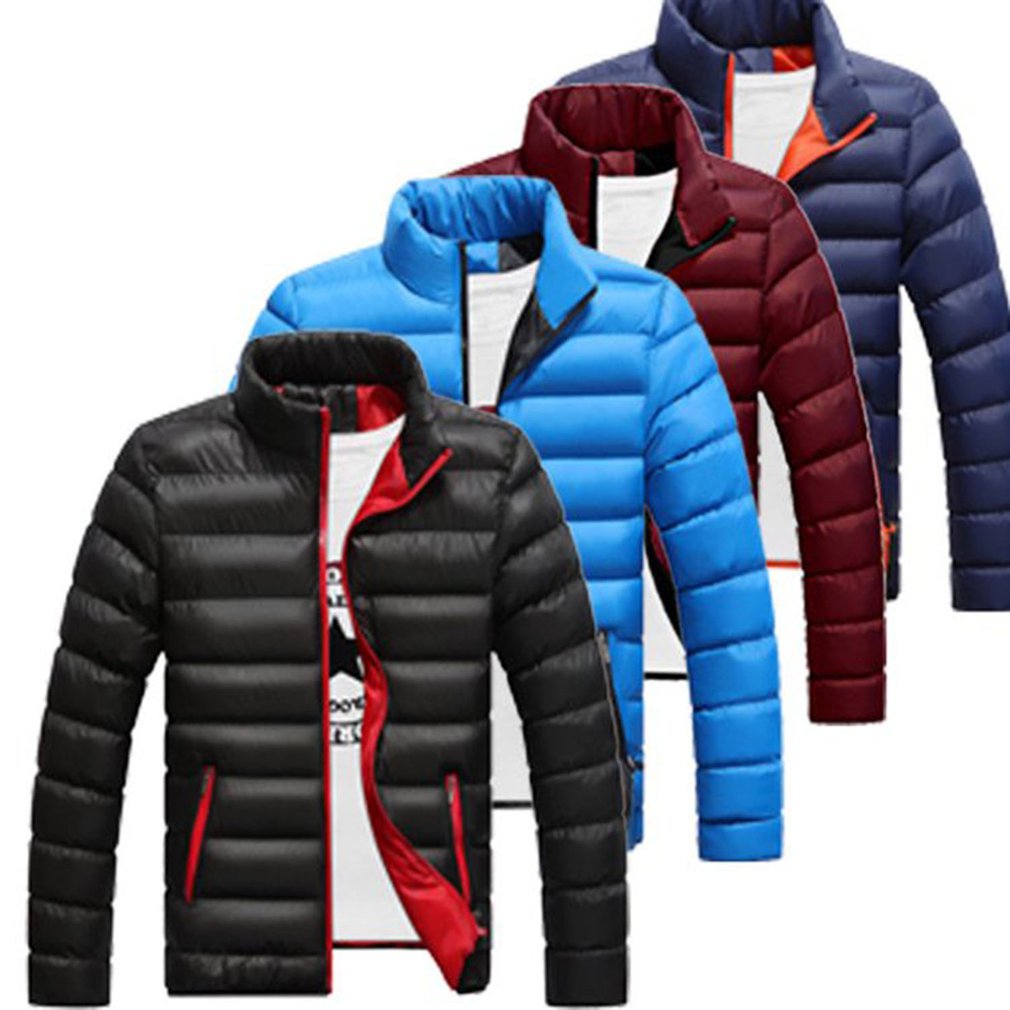 Men's Lightweight Packable Puffer Jacket Arrivals Autumn Winter Male Stand Collar Down Coats