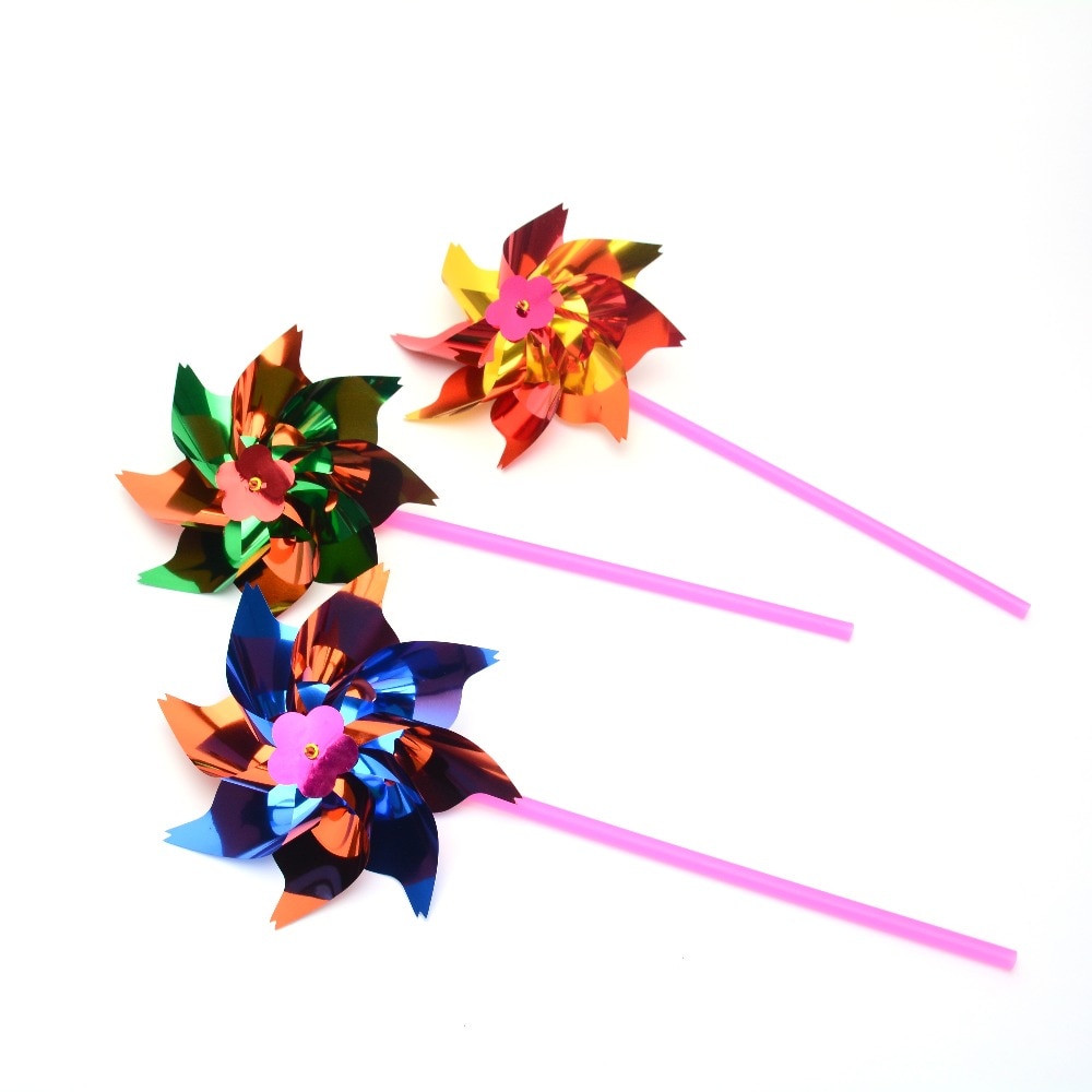 10 Stks Plastic Windmolen Pinwheel Wind Spinner Kids Speelgoed Tuin Gazon Party Decor Speelgoed Voor Jongens Meisjes Baby Tuin layout