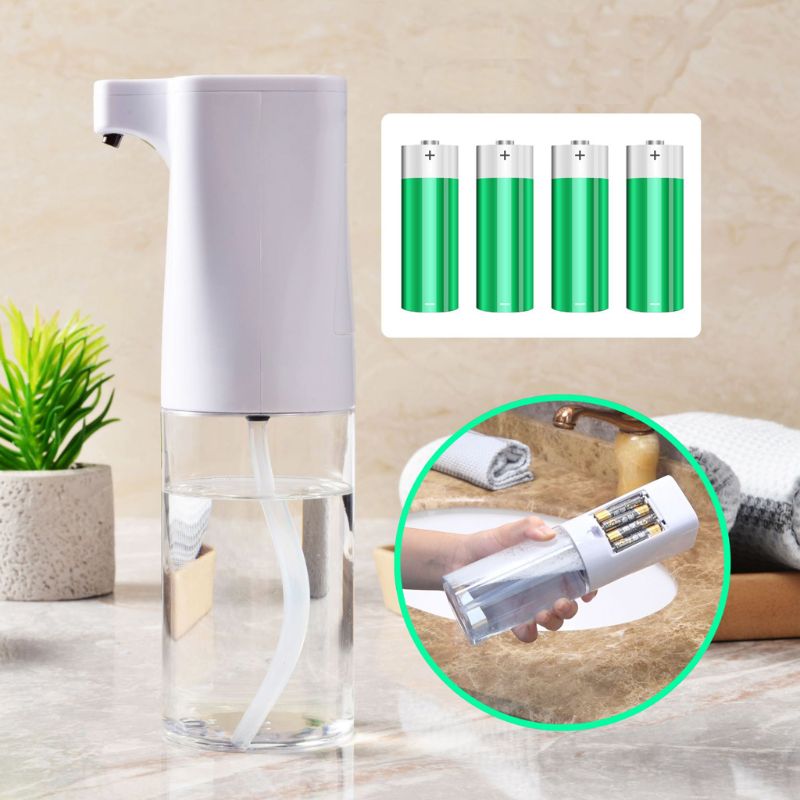 Automatic Soap Dispenser Touchless Hand Sanitizer Bathroom Dispenser Smart Sensor Foam Liquid Dispenser Battery Operated