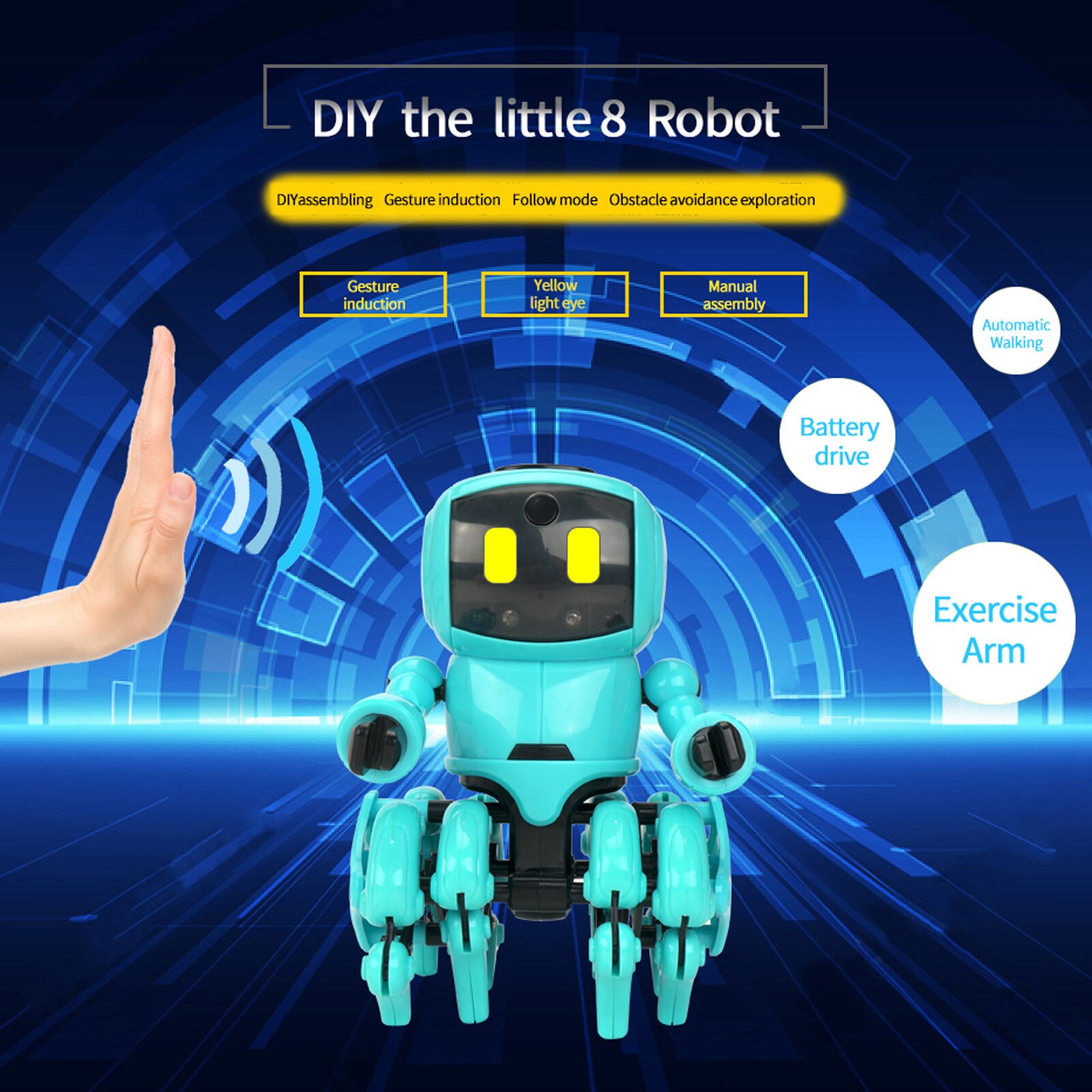 Interactieve Robot Lopen Smart Robot Speelgoed Zintuigen Gesture Control Cadeaus Voor Kinderen Creatieve Kinderen Begeleiden Speelgoed Игрушки
