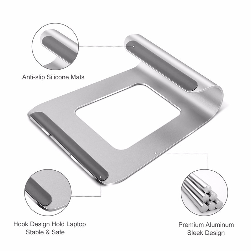 Aluminium Laptop Stand Voor Macbook Air Pro 11 12 13 15 Inch Notebook Laptop Cooling Mount Houder Voor Apple Computer accessoires