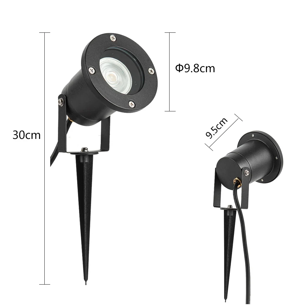 LED Garten Beleuchtung IP65 6W draussen Spitze Rasen Lampe Wasserdichte Lampe LED Licht Garten Weg Strahler AC110V 220V