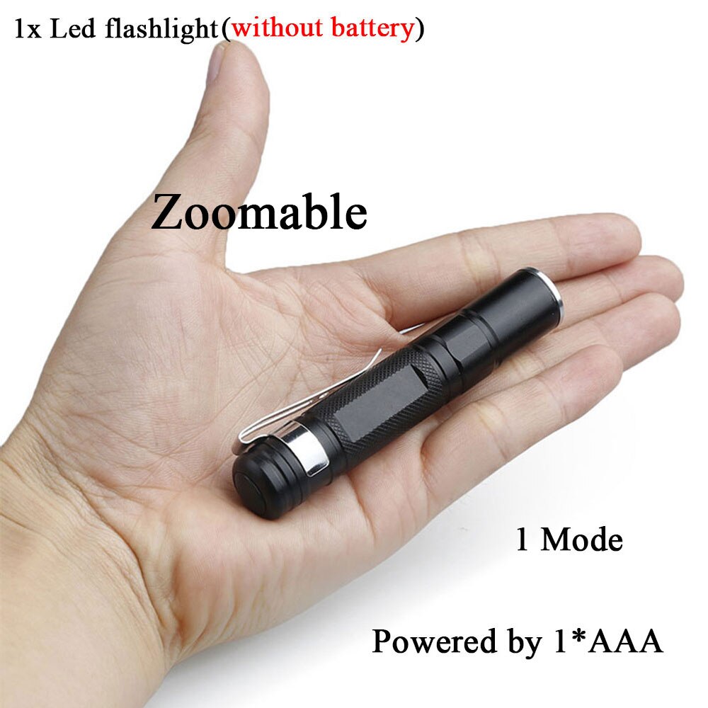 Zhiyu mini lomme ledet lommelykt cree xpe -q5 lampe perle husholdning vanntett liten lommelykt bruker 1/2 aaa batteri utendørs lys: 522