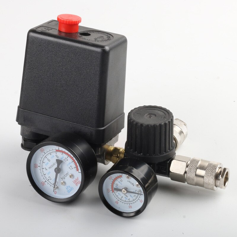 240v regulator drift luftkompressor pump tryckreglage luftpump styrventil 7.25-125 psi med mätare: Default Title