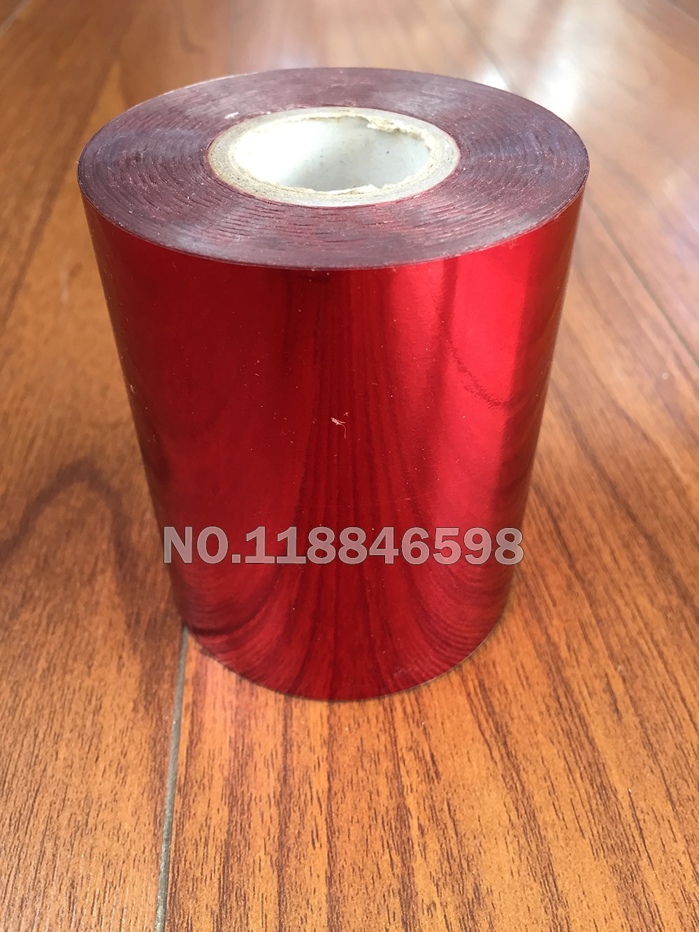 Rode Kleur Folie Papier Stamping Doos/Plastic/Ppc/Pvc/Pp Materiaal 8Cm X 120M/Lot