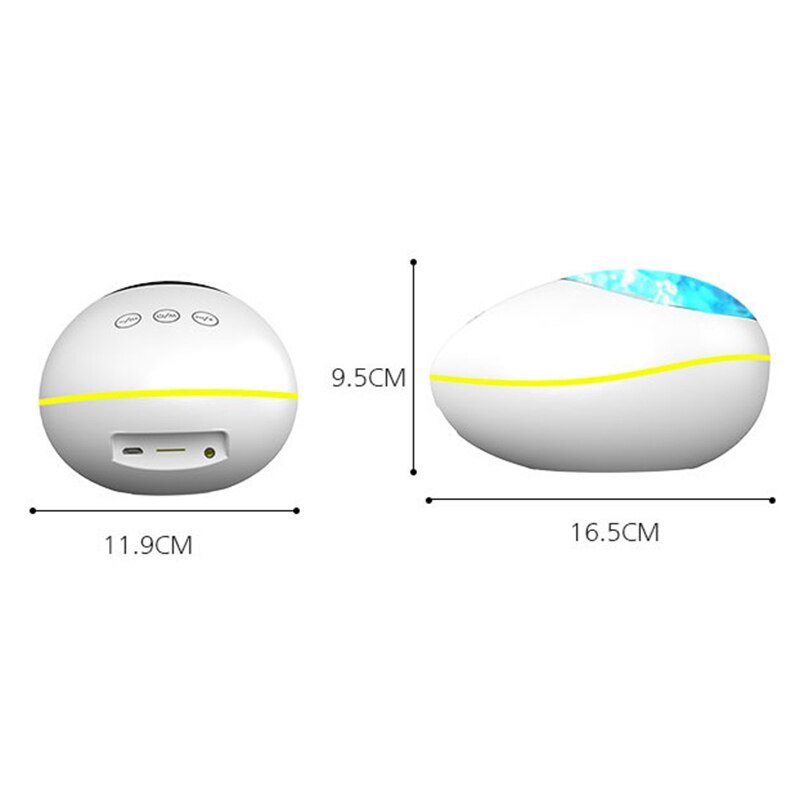 Sterrenprojector, galaxy projector oceaan golf plafond nachtlampje, veranderende muziekspeler dakraam projector, wit