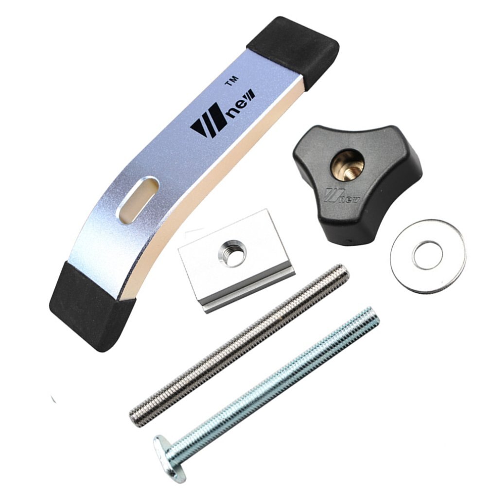 Juego de abrazadera de sujeción de Metal, placa de prensa con ranura en T, herramienta para carpintería, placa de prensa para carpintería, tornillo en T, mango deslizante, tolva en venta