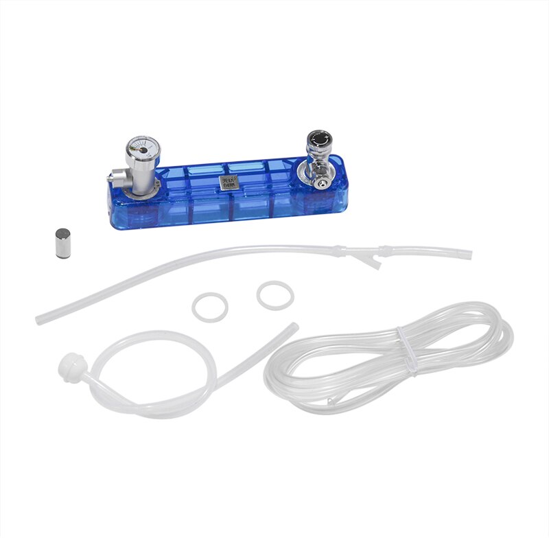 DIYCO2 Diffuser D501 Kit Planted Aquarium CO2 Diffuser Needle Valve Pressure Gauge Generator Ozone Equipment with Pressure Gauge