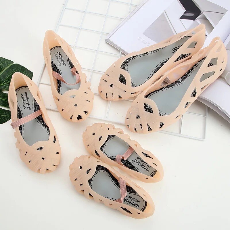 Mini Melissa Schoenen Vrouwen Jelly Sandalen Melissa Meisjes Jelly Sandalen Antislip Sandalen Ouder-Kind Schoenen Strand sandalen