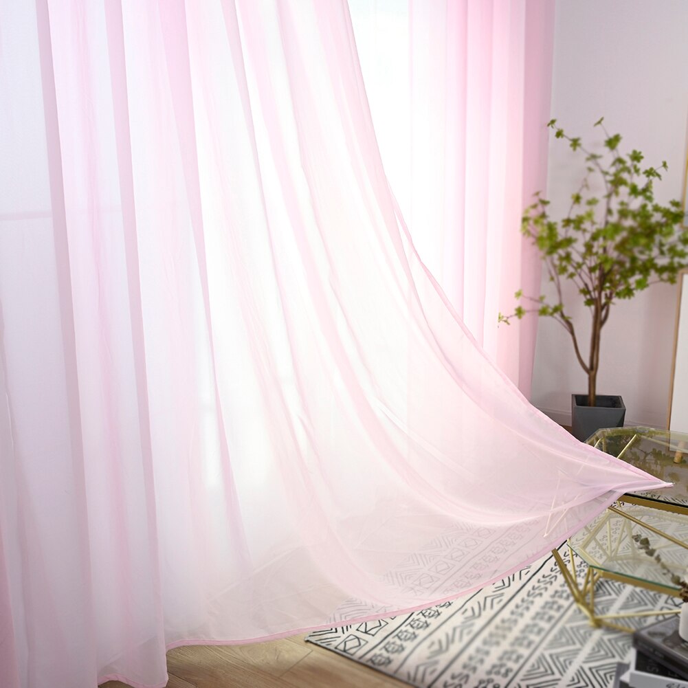 Sheer Window Curtains Tulle Voile Home Fabric Drapes for Living Room Study Bedroom Kitchen