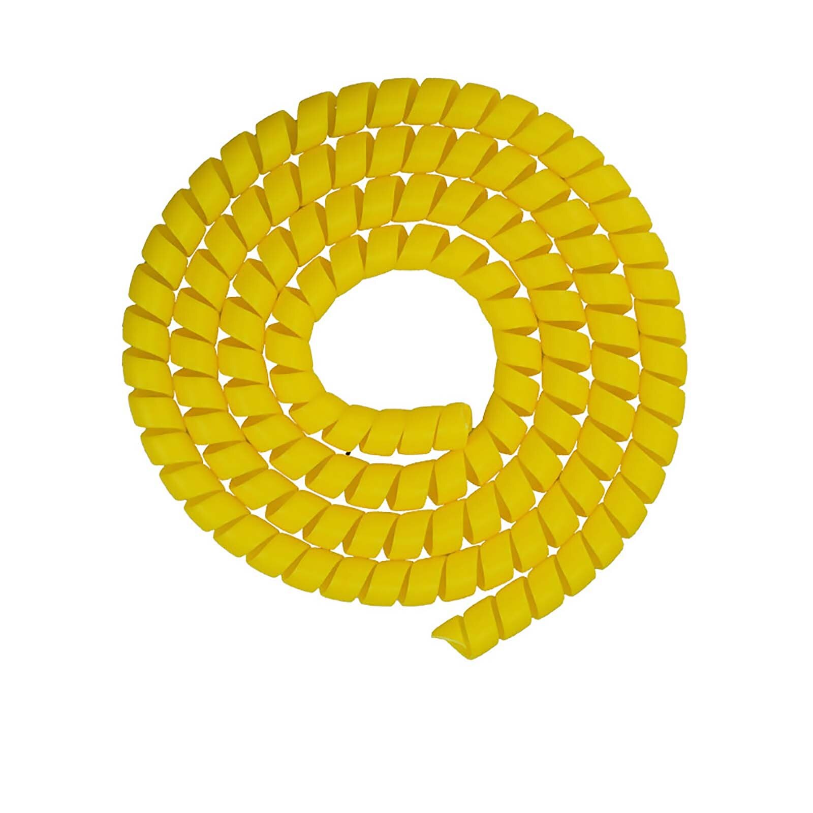 Cable Winder Protector Line Organizer for Xiaomi M365 Cable Spiral Protector Wire Protection E-Bike Winding Cable Pipe Wrap: Yellow