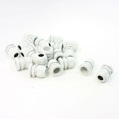 20 x PG13.5 Plastic Kabelwartel Fastener Wit voor 6mm naar 12mm Dia Lijn