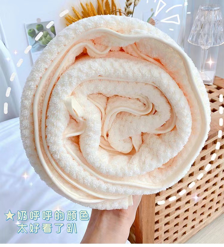 Toalla de terciopelo coral de piña grande engrosada, Toalla de baño de algodón no puro, Toalla de baño súper suave y absorbente para salón de belleza