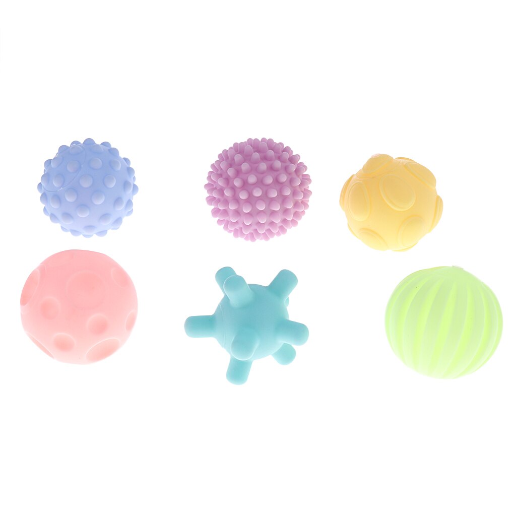 4/5/6Stck Baby freundlicher Weiche Massage Sensorische Entwicklung Pädagogisches Ball Klang Spielzeug einstellen