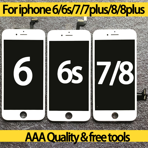 Pantalla de A +++ para Iphone 6, repuesto táctil, montaje de digitalizador, 5S, 6s