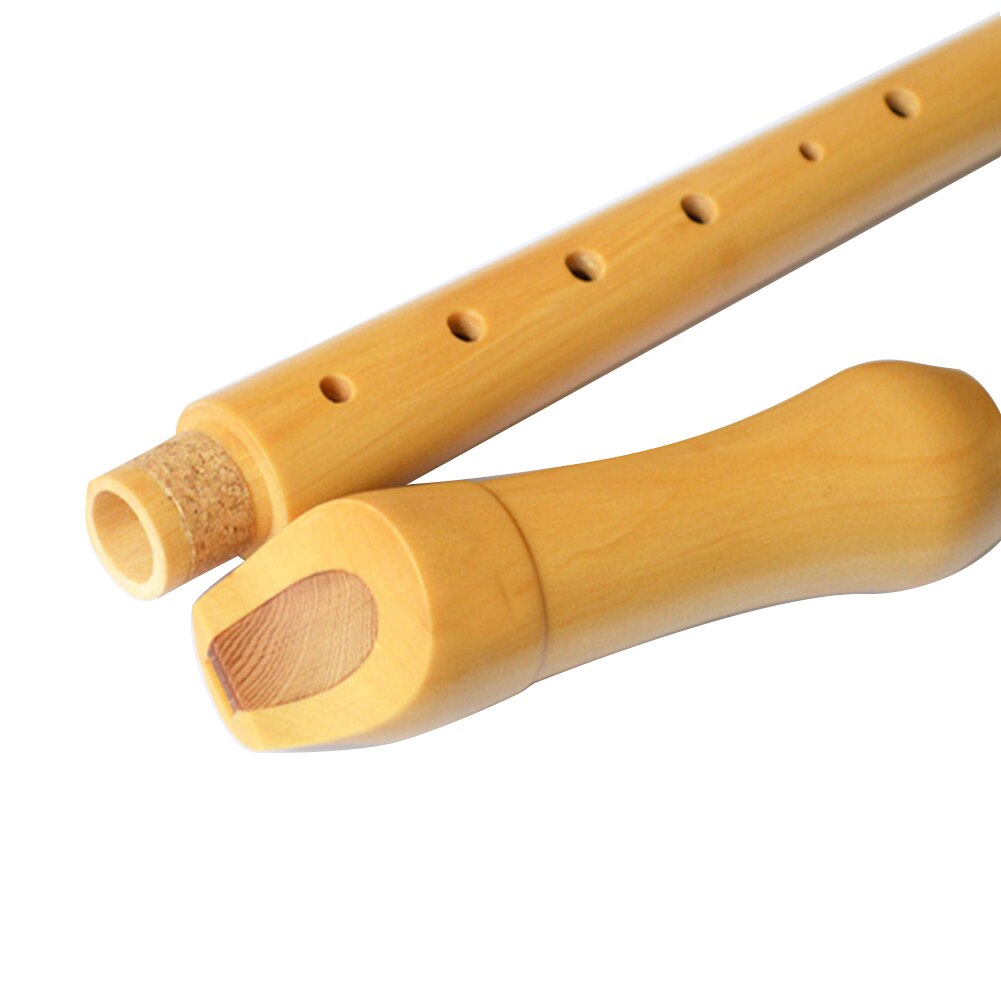 Flauta de madera de 8 agujeros, instrumento Musical Soprano largo, herramienta educativa, grabador de instrumentos tipo alemán