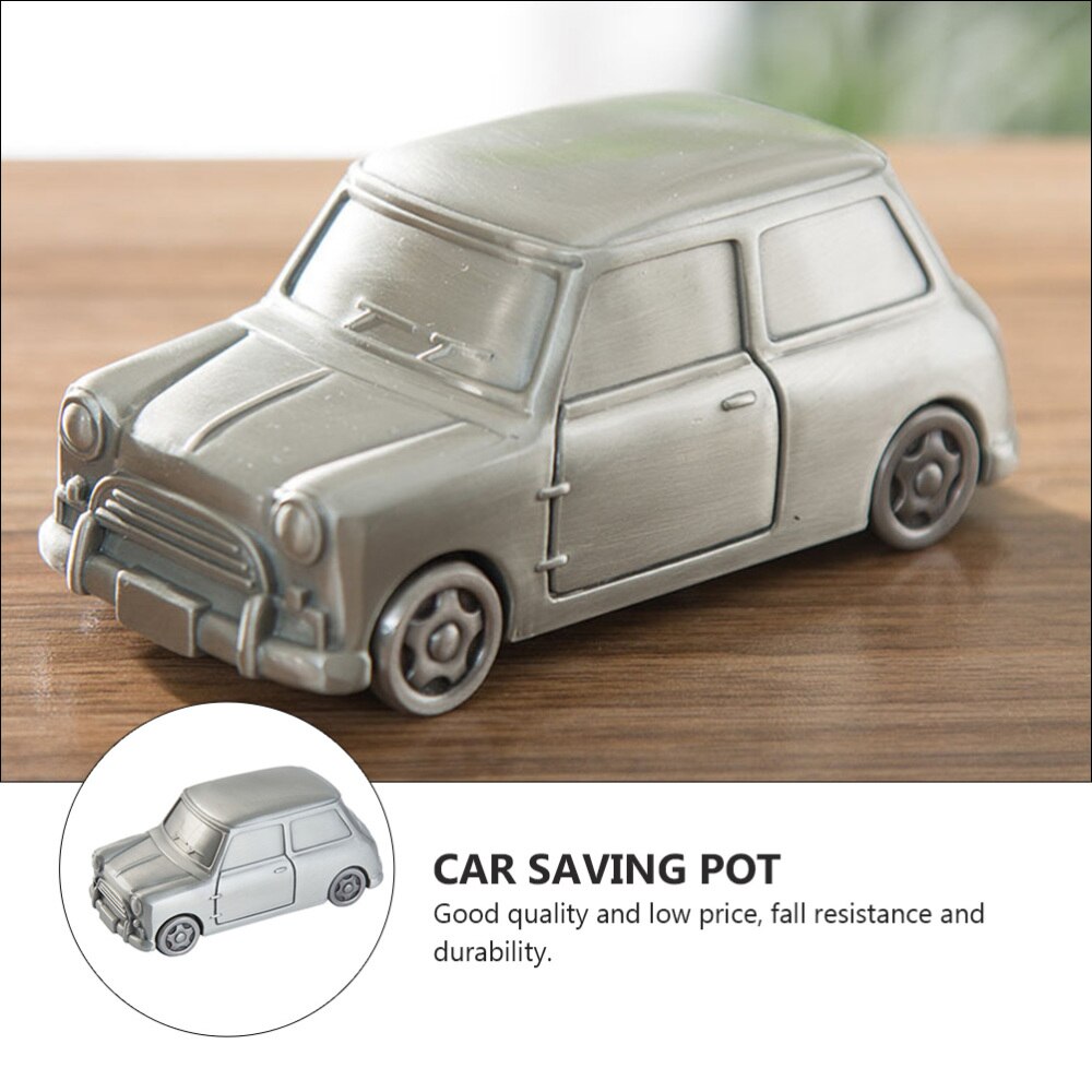 1Pc Unieke Creatieve Auto-Vorm Alloy Thuis Versiering Spaarvarken Spaarpot Saving Pot Voor Decor Kids kamer