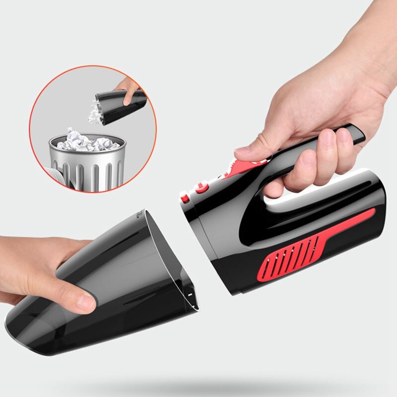 Portable Handheld Vacuum Cleaner with LED Light USB Charging Wet & Dry Vacuum Cleaner for Car and Home