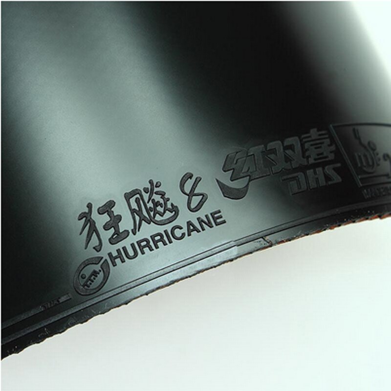 Raqueta de Ping Pong de goma DHS Hurricane 8, raqueta de Ping Pong de goma Pips-In H8, ataque rápido con bucle