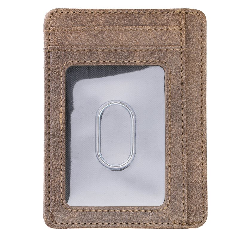 Ultra Slim RFID Blocking Minimalist Wallet Business Card Cover Case Super Thin Men Leather Bank ID Credit Card Holders: LBN3