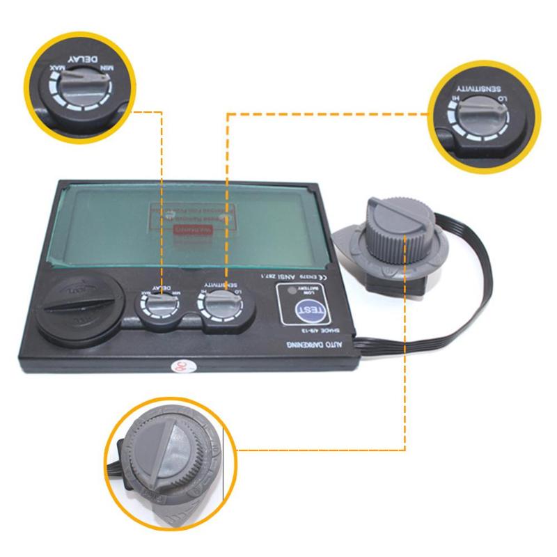 Sveisebriller linse din 9- din 13 lcd-skjerm solenergi auto mørkere sveisehjelm maske briller linseautomatisering uv ir filter