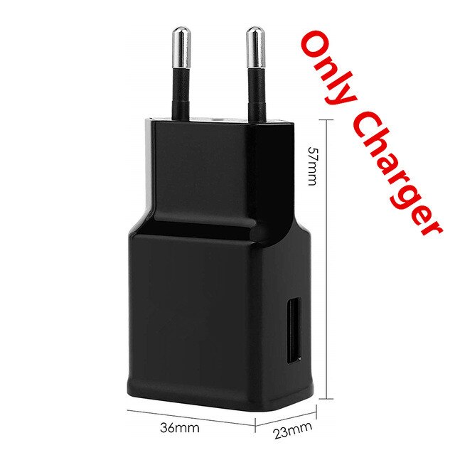 Câble USB type-c pour recharge rapide et adaptative, compatible avec Samsung S10, A40, Note 10, Moto G6, Huawei P20 Lite, Mate 10, 20, Honor 10, noir: only charger black